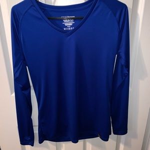 Royal blue long sleeve Huk shirt